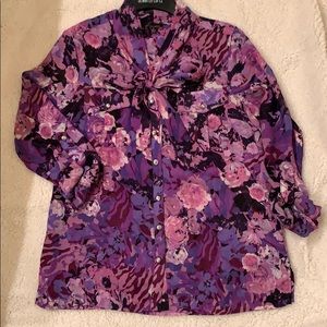Polyester multi color blouse